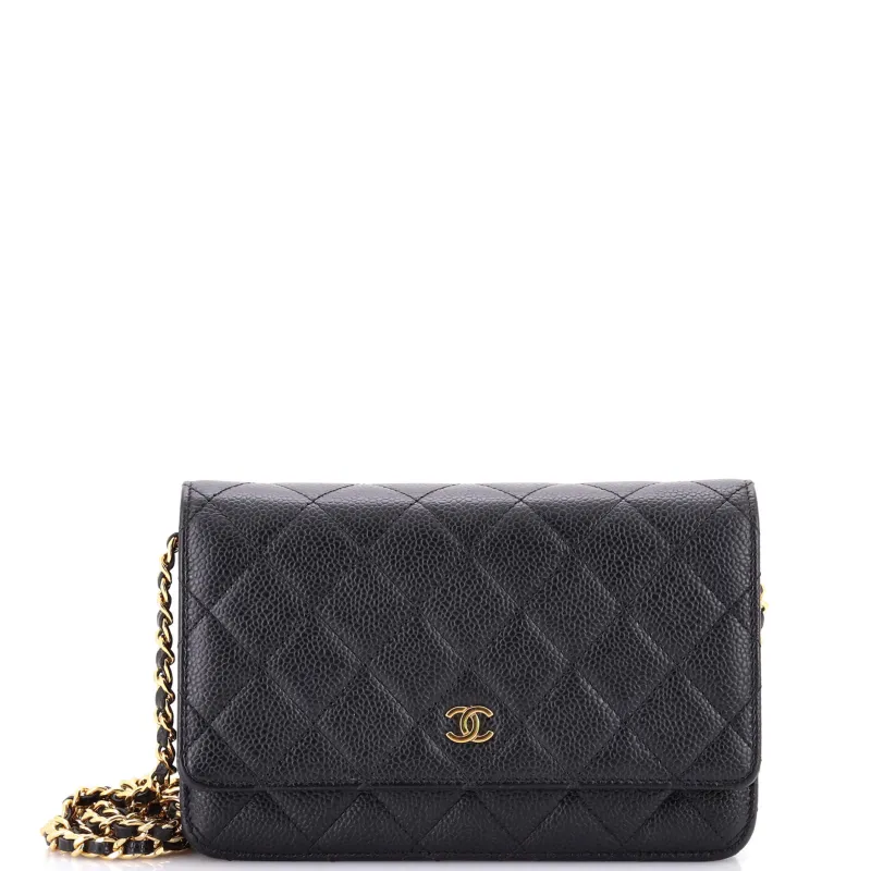 Wallet on Chain Quilted Caviar made by Chanel