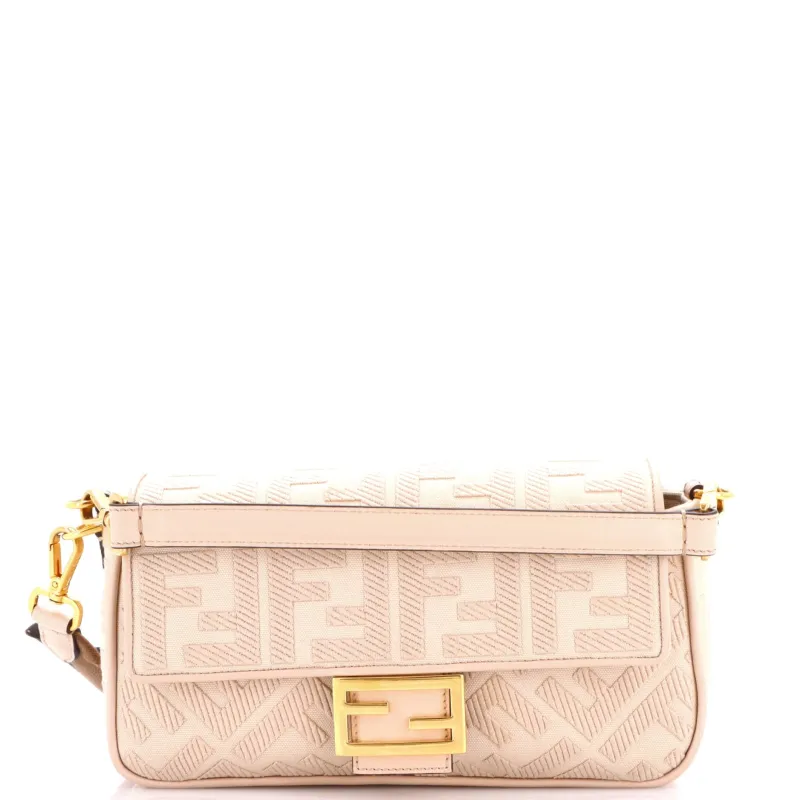 Baguette NM Bag Zucca Embroidered Canvas Medium made by Fendi