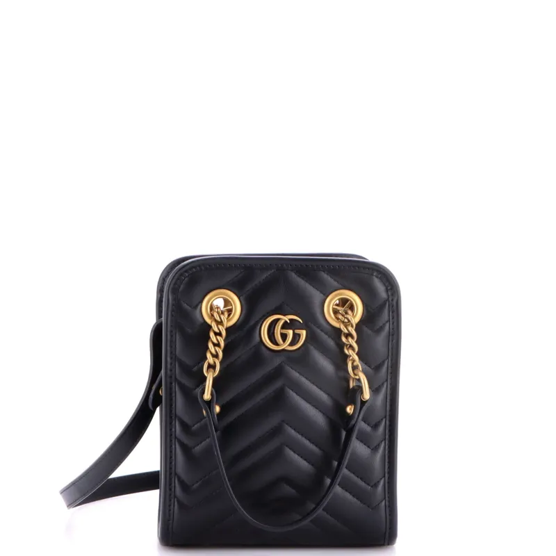 GG Marmont Handle Crossbody Bag Matelasse Leather Mini made by Gucci