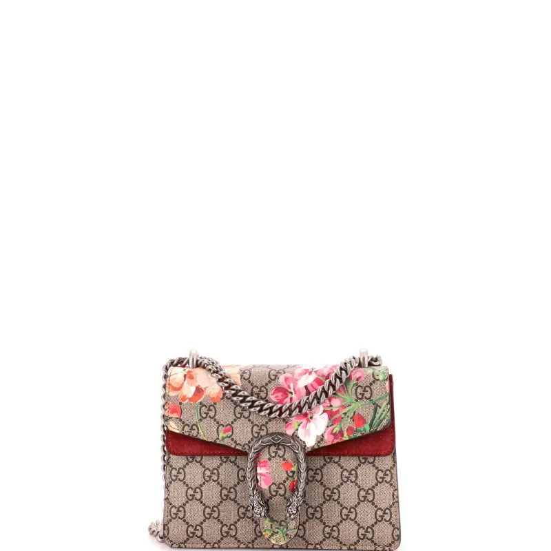 Dionysus Bag Blooms Print GG Coated Canvas Mini made by Gucci