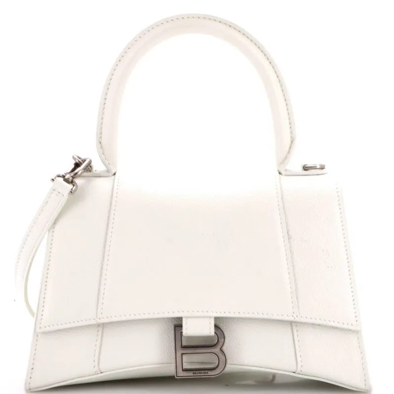 Hourglass Top Handle Bag Leather Small made by Balenciaga