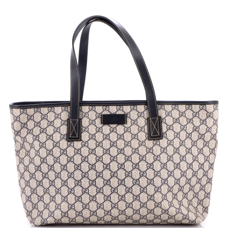 Plus Tote GG Coated Canvas with Leather Medium made by Gucci
