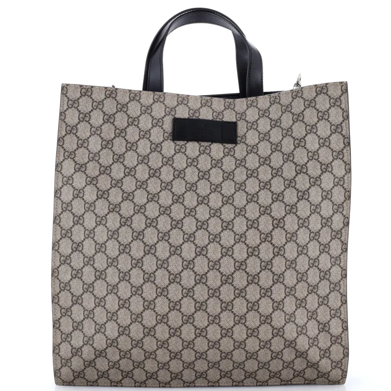 Convertible Soft Open Tote GG Coated Canvas Tall made by Gucci