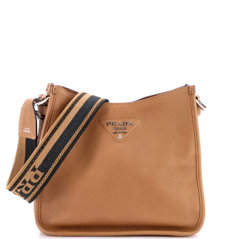 Logo Strap Hobo Leather Medium made by Prada