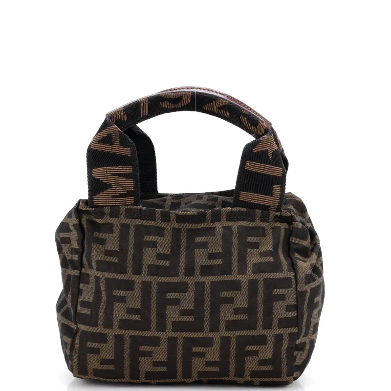 Vintage 1925 Cosmetic Tote Zucca Canvas Mini made by Fendi
