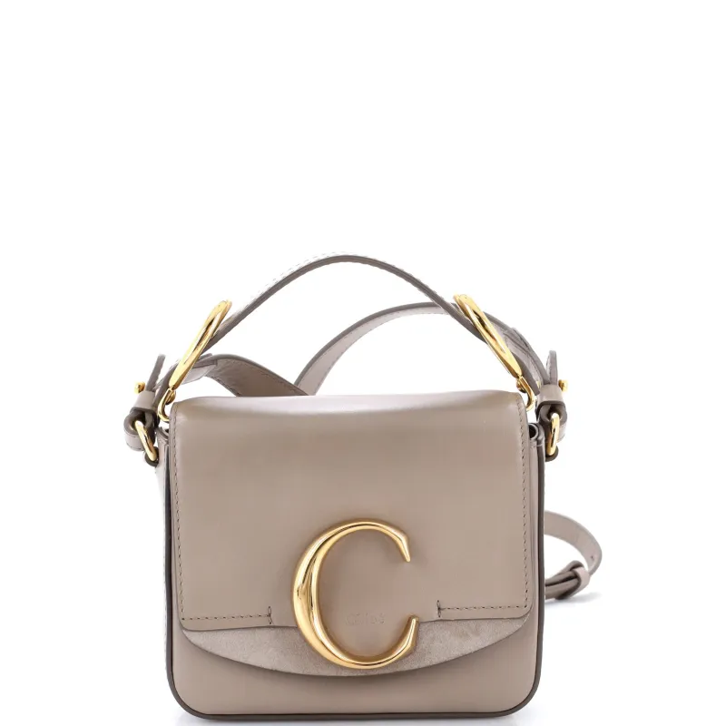 C Flap Bag Leather Mini made by Chloe