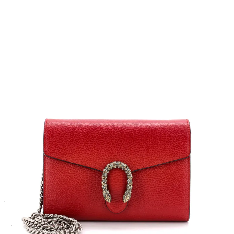 Dionysus Chain Wallet Leather with Embellished Detail Small made by Gucci