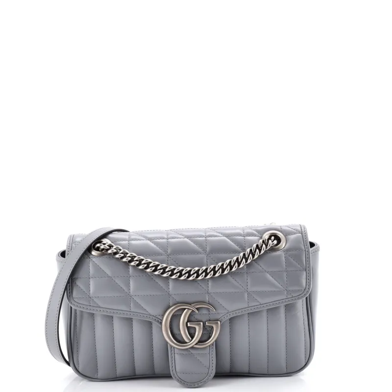 GG Marmont Flap Bag Mixed Matelasse Leather Small made by Gucci
