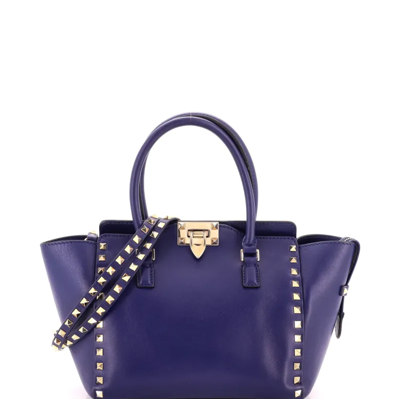 Rockstud Tote Rigid Leather Small made by Valentino Garavani