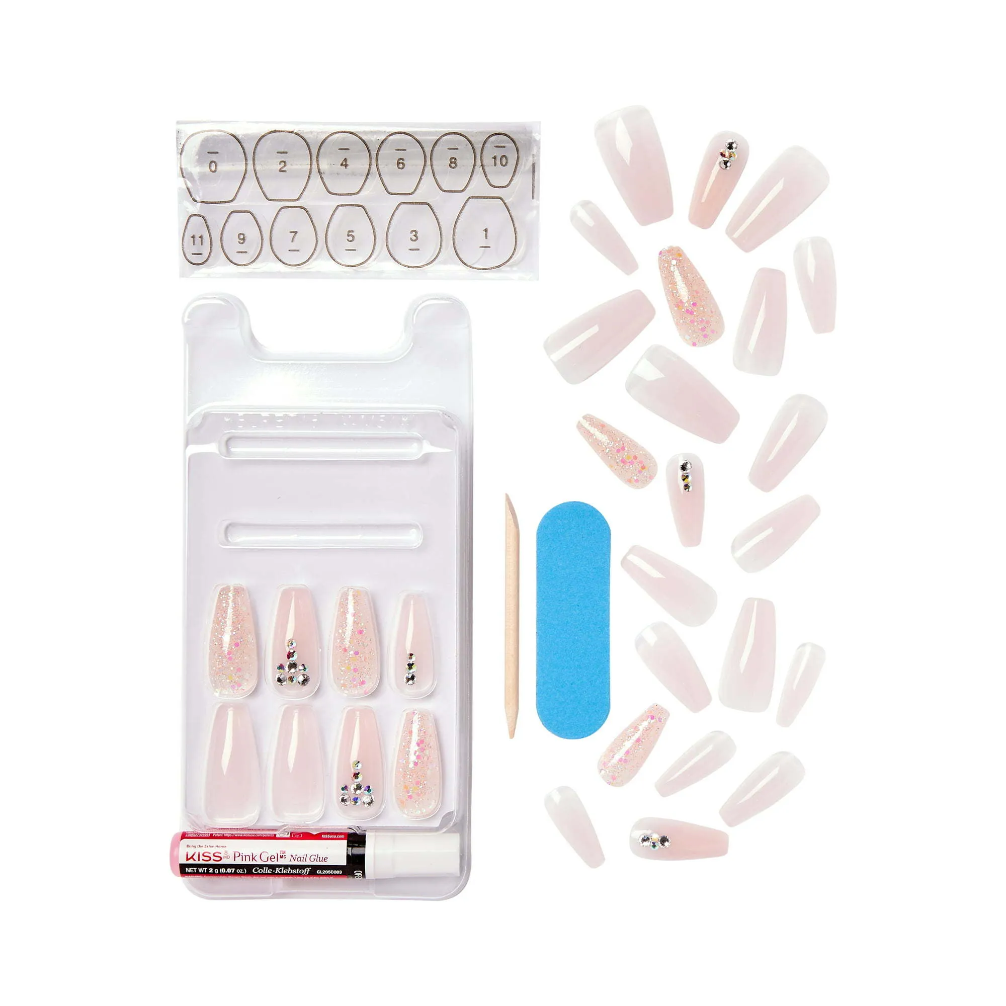 KISS Jelly Fantasy Sculpted Gel Nails, 'Jelly Juice', 28 Count sold by Zulily product image thumbnail 2