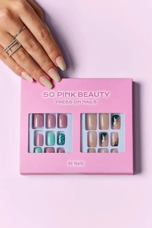 SO PINK BEAUTY Press On Nails 2 Packs made by Zulily