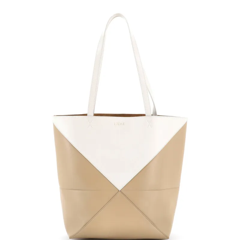 Puzzle Fold Tote Leather Medium made by Loewe