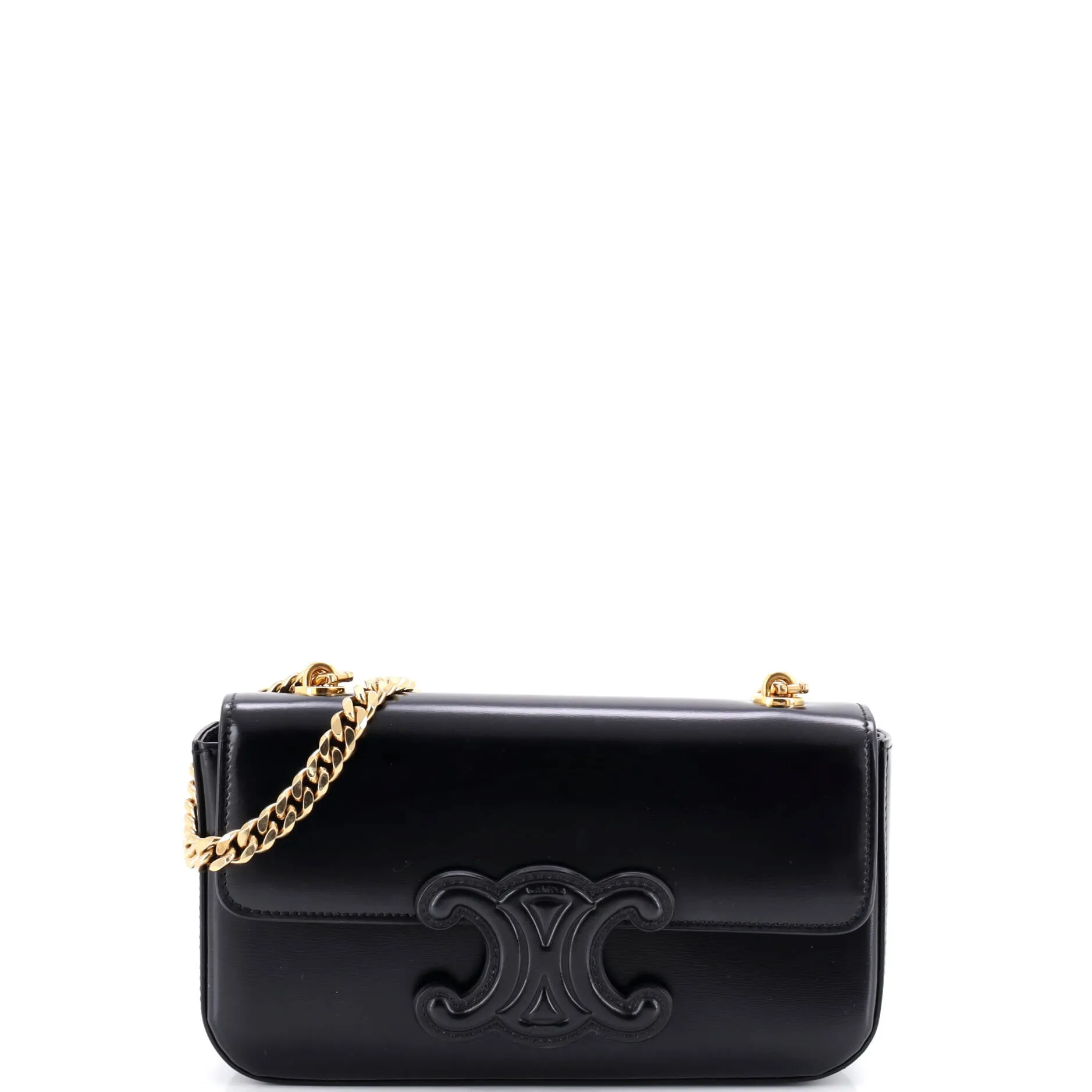 Triomphe Chain Shoulder Bag Leather Small sold by Zulily