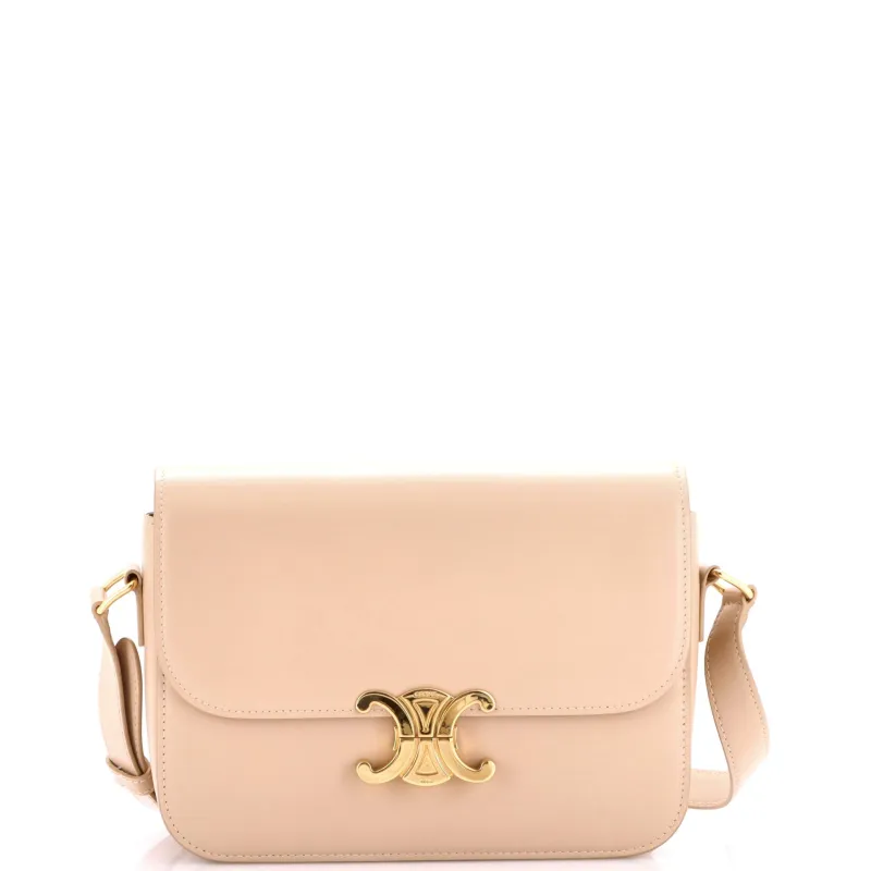Triomphe Shoulder Bag Smooth Calfskin Medium made by Celine
