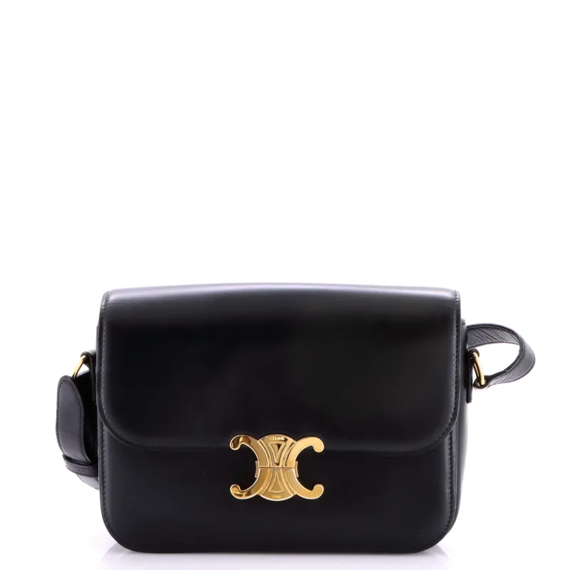 Triomphe Shoulder Bag Smooth Calfskin Medium made by Celine