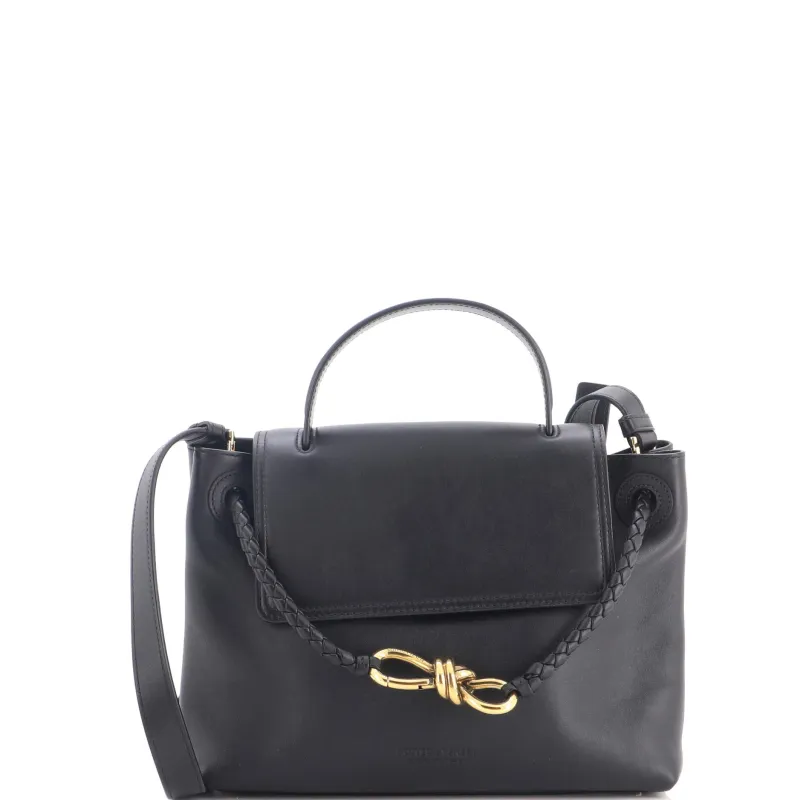 Ciao Ciao Top Handle Bag Leather with Intrecciato Detail Small made by Bottega Veneta