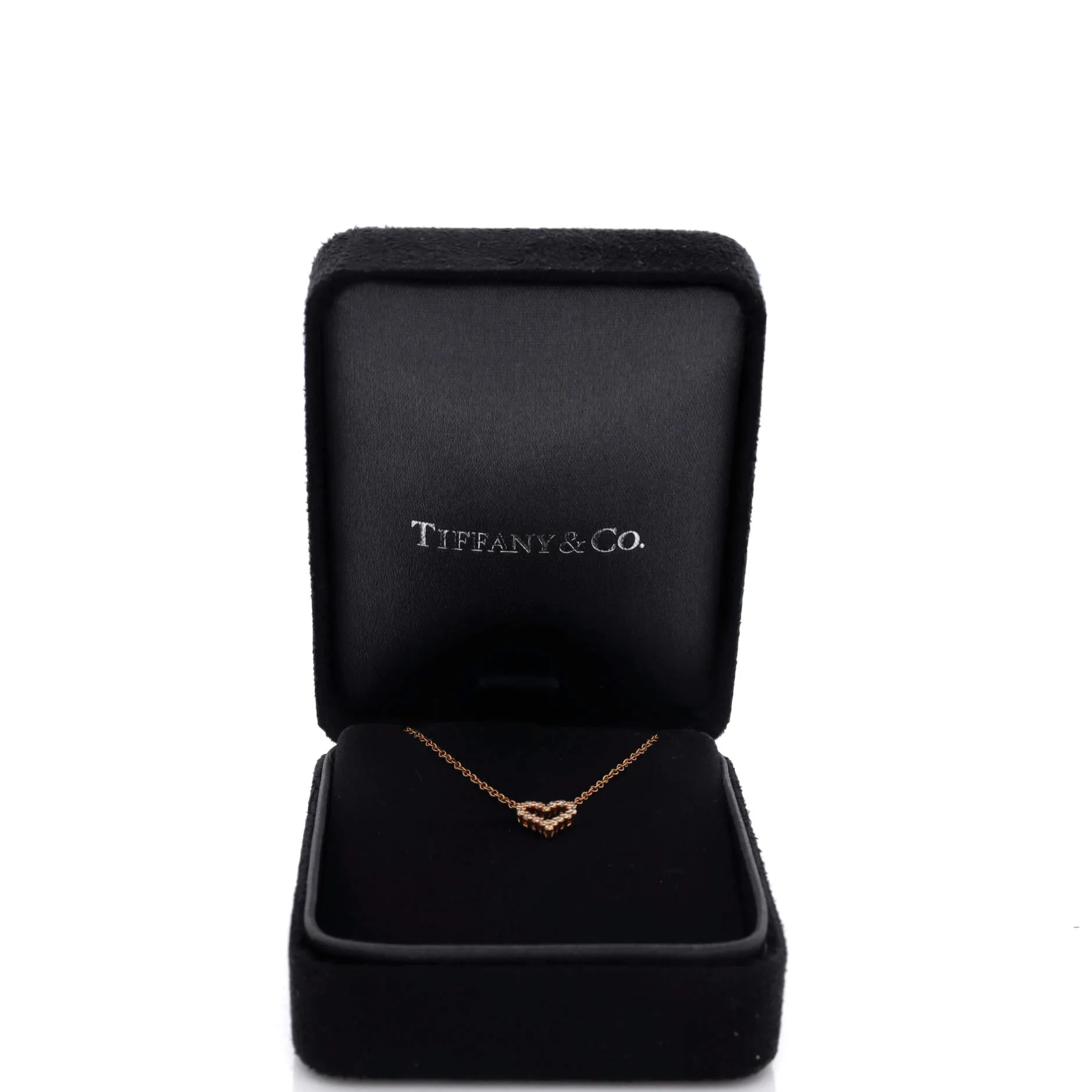 Heart Pendant Necklace 18K Rose Gold and Diamond Extra Mini sold by Zulily product image thumbnail 2
