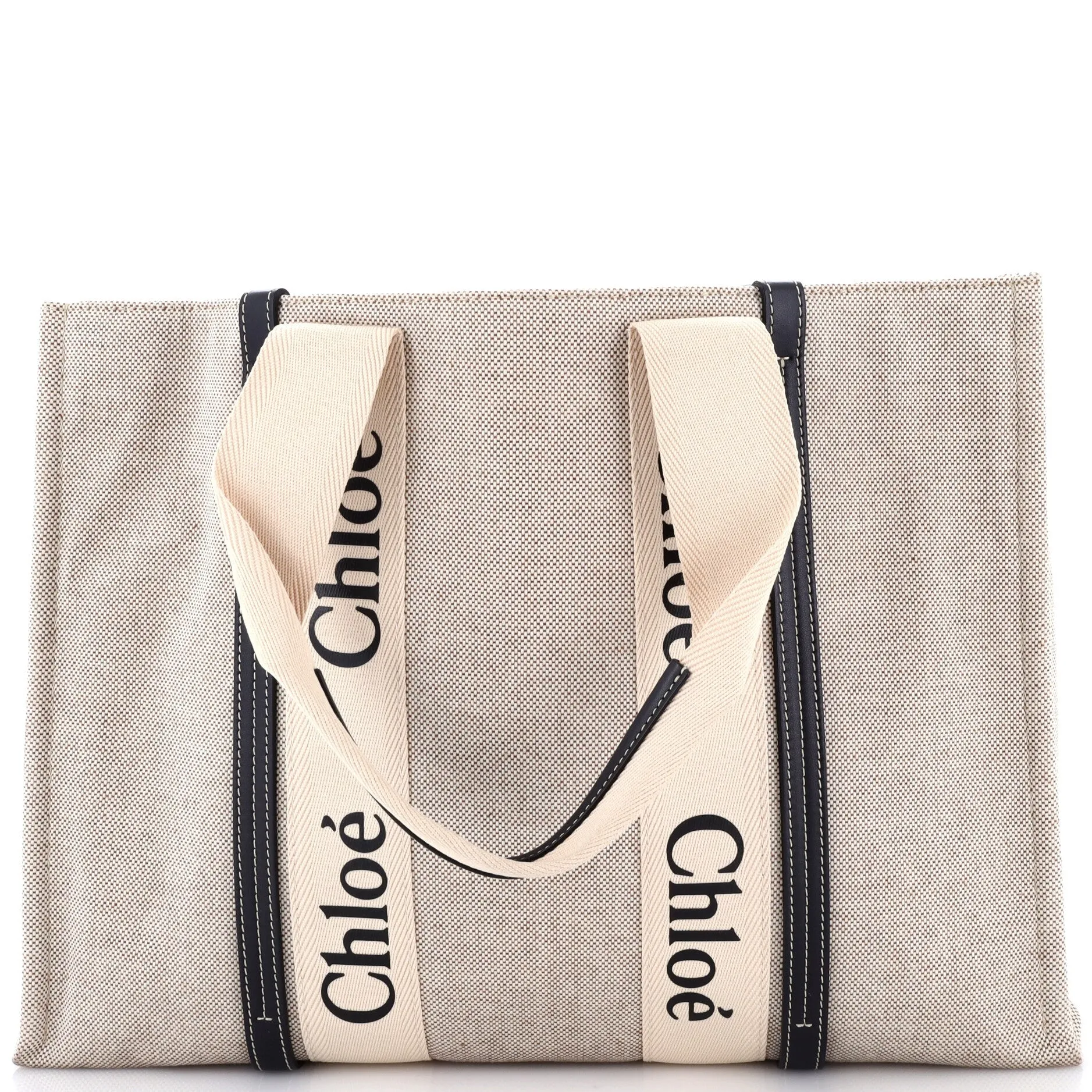 Woody Tote Canvas with Leather Large sold by Zulily