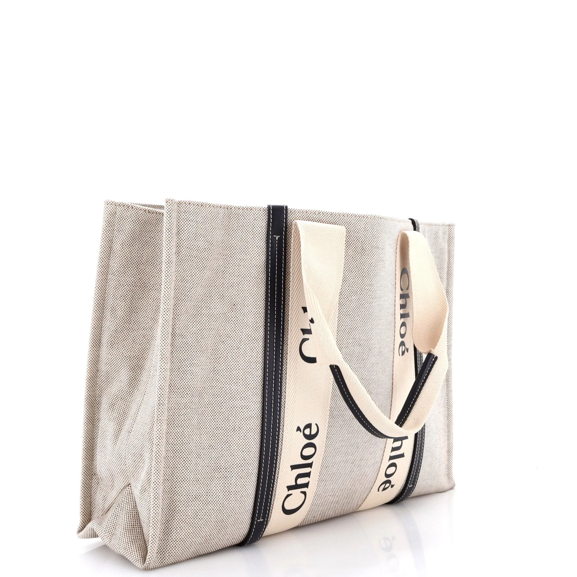 Woody Tote Canvas with Leather Large sold by Zulily product image thumbnail 2