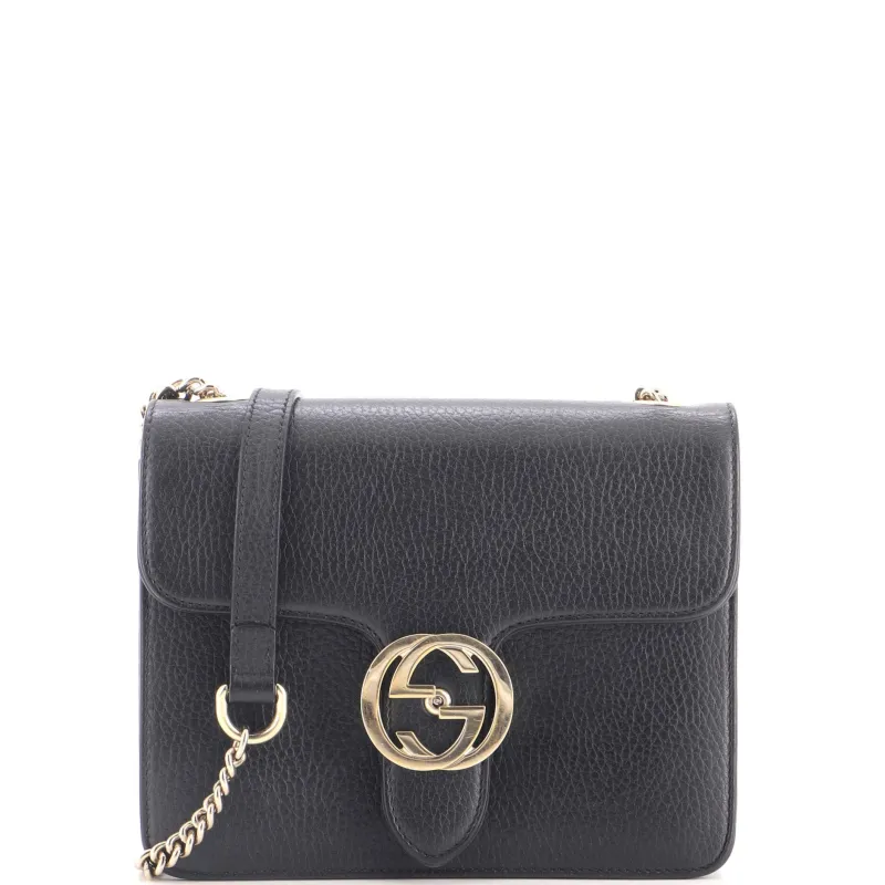 Interlocking Shoulder Bag Leather Small made by Gucci