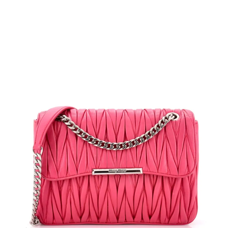 Club Shoulder Bag Matelasse Leather Medium made by Miu Miu