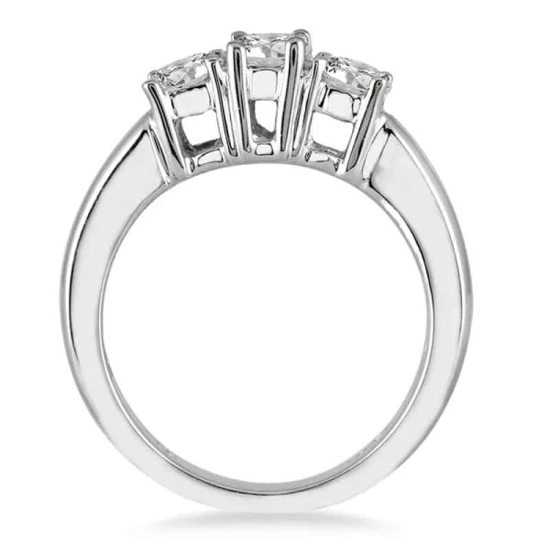 Marquee Jewels 10k White Gold 1ct TDW Diamond 3-stone Engagement Ring (I-J, I2-I3) sold by Zulily