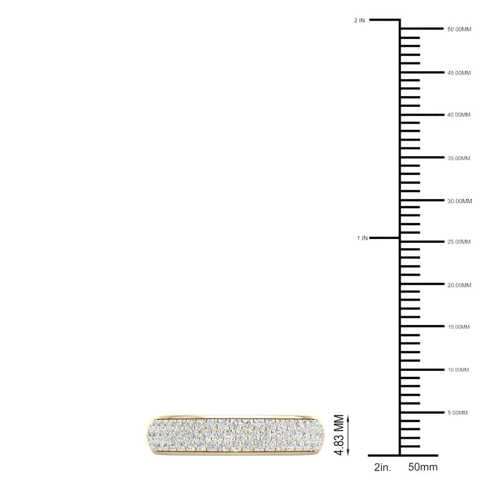 De Couer 1/2ct TDW Diamond Wedding Band in 10k Yellow Gold sold by Zulily product image thumbnail 5