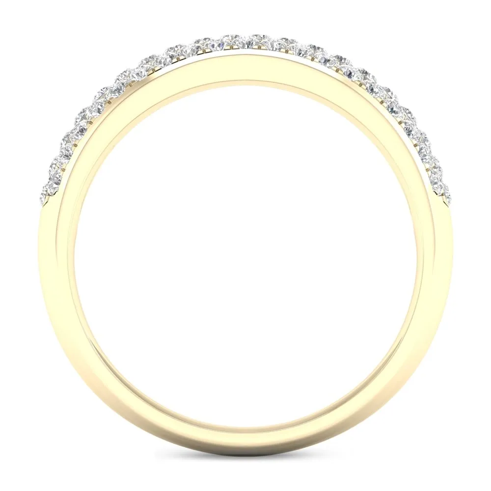 De Couer 1/2ct TDW Diamond Wedding Band in 10k Yellow Gold sold by Zulily product image thumbnail 3