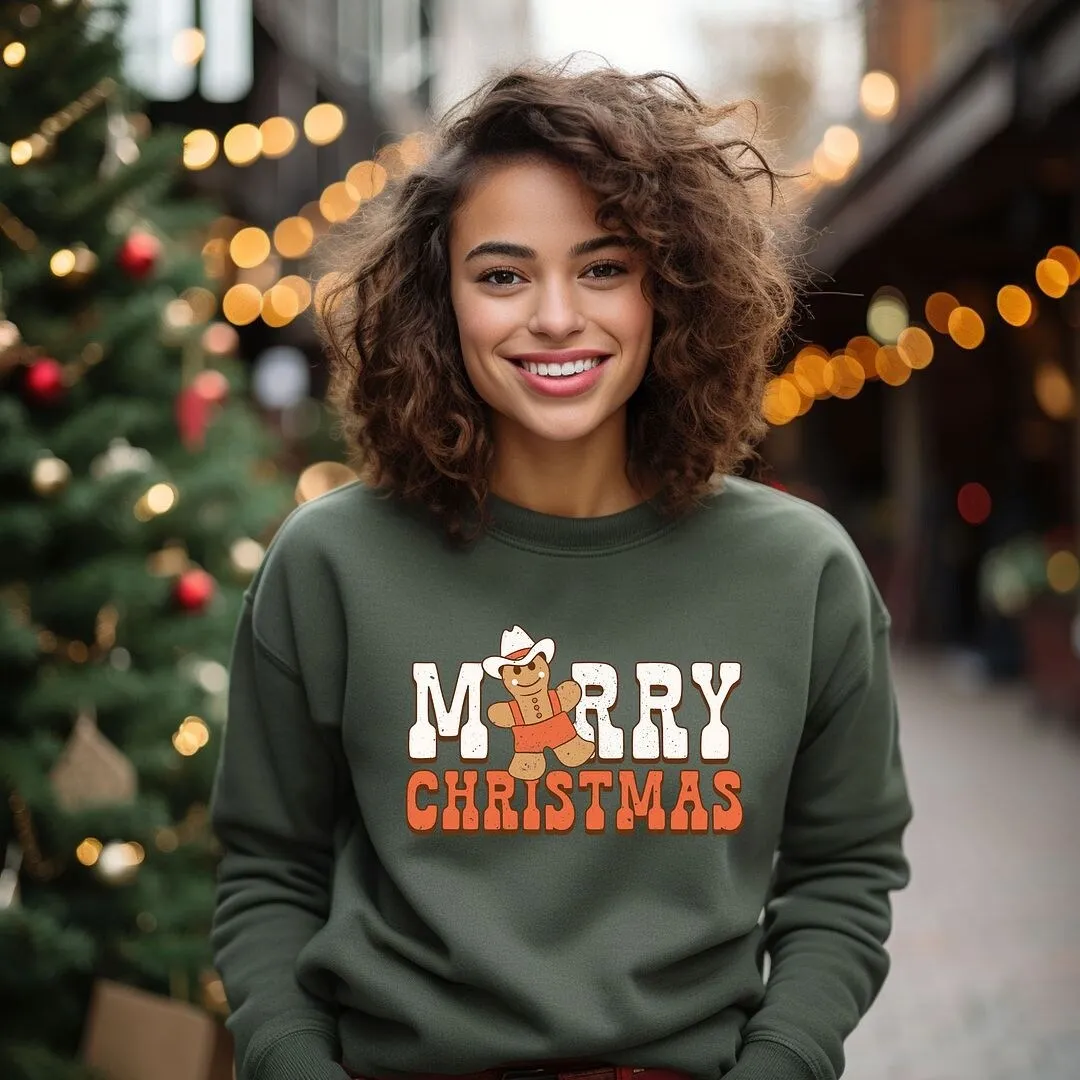 Merry Christmas Gingerbread Graphic Sweatshirt sold by Zulily product image thumbnail 3