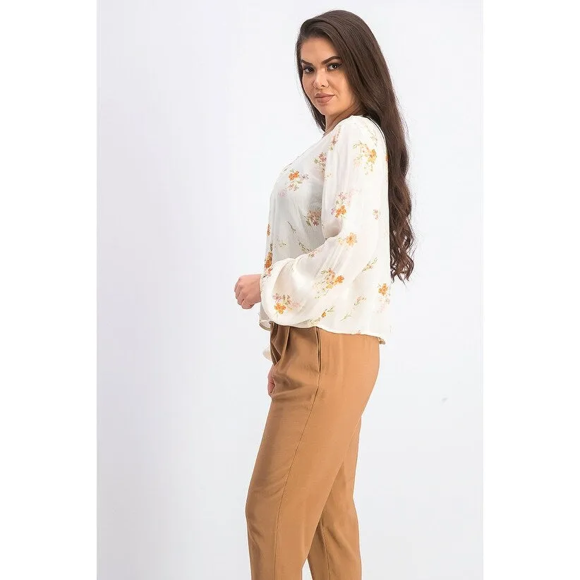 Hippie Rose Juniors' Crochet-Trim Blouse white Size X-Large sold by Zulily product image thumbnail 2