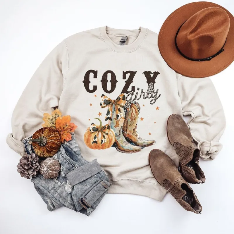 Coquette Fall Western Boots Graphic Sweatshirt sold by Zulily