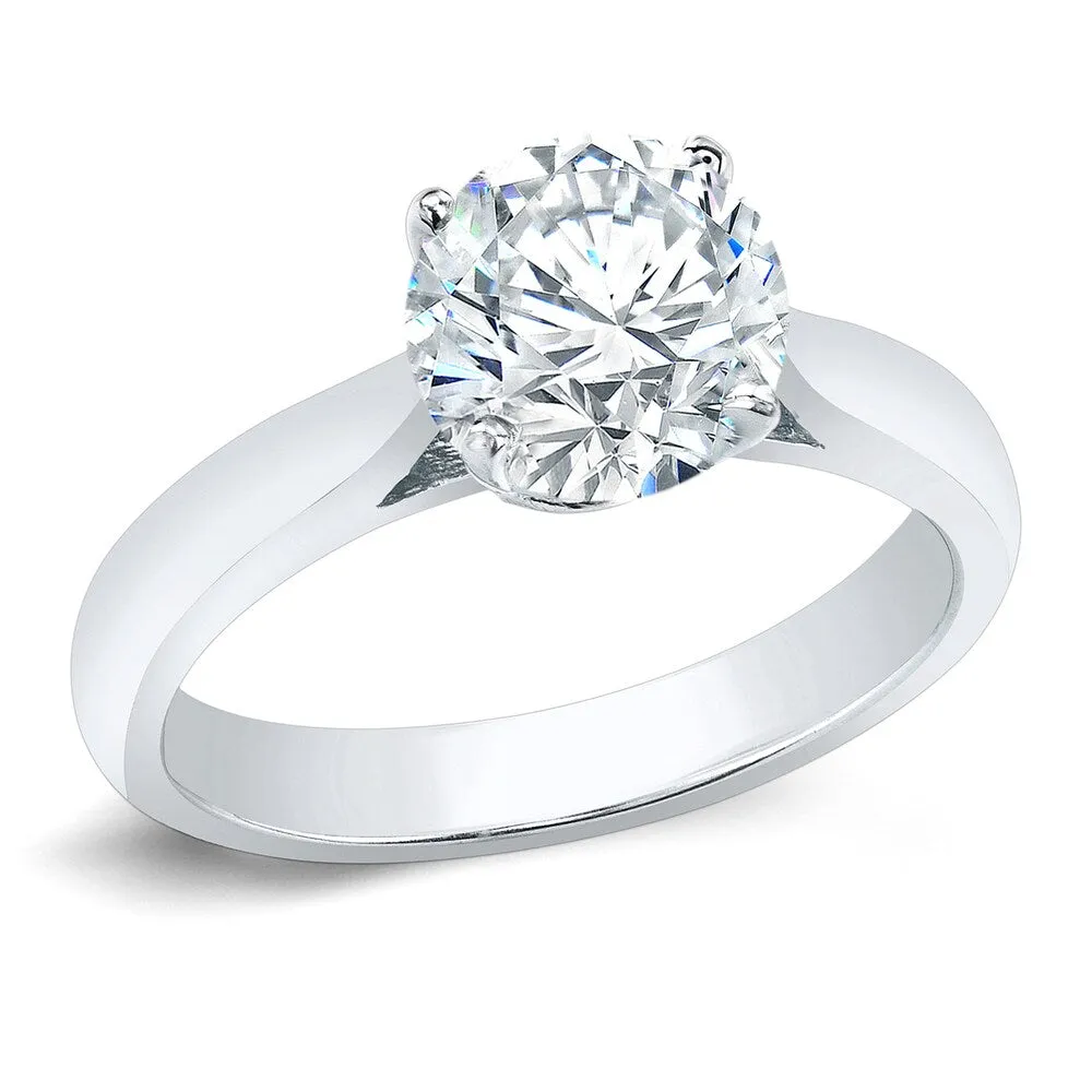 Auriya 14k Gold 3ct TDW Clarity-Enhanced Round Diamond Solitaire Ring (G-H, I1-I2) sold by Zulily