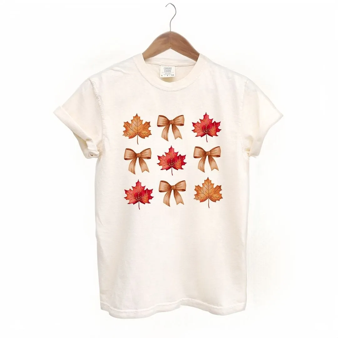 Coquette Fall Leaf Chart Garment Dyed Tee sold by Zulily product image thumbnail 2