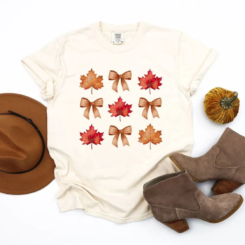 Coquette Fall Leaf Chart Garment Dyed Tee sold by Zulily