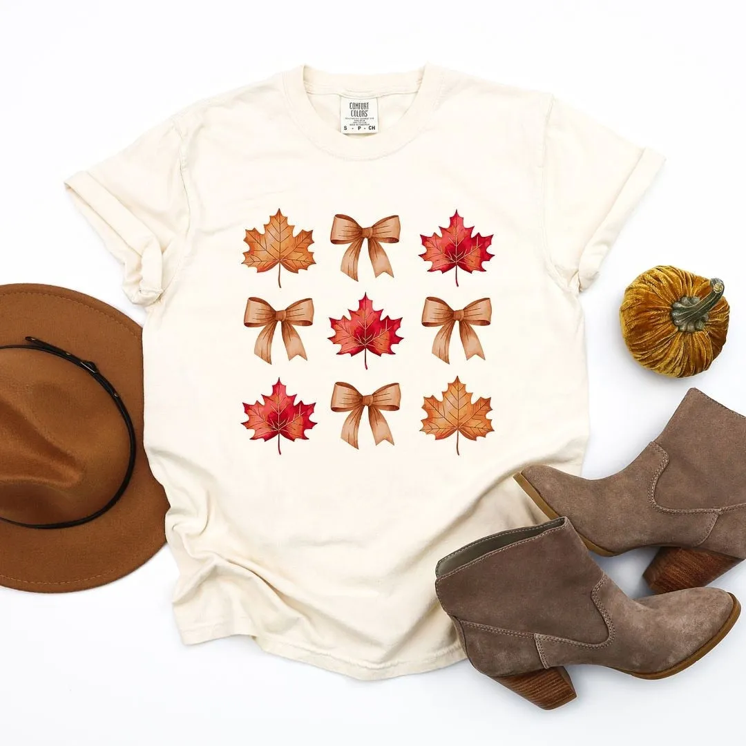 Coquette Fall Leaf Chart Garment Dyed Tee sold by Zulily