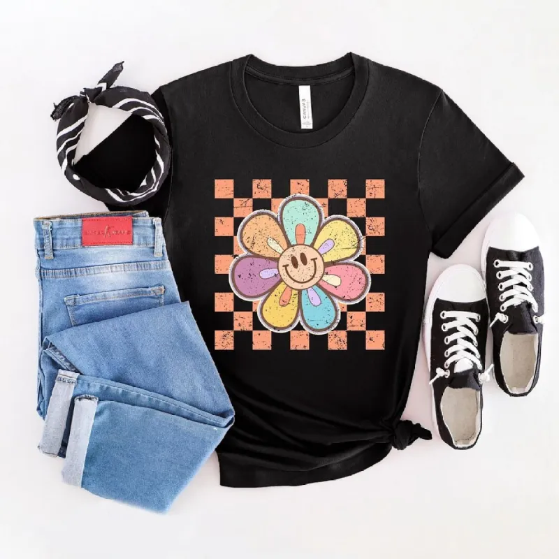 Checkered Daisy Short Sleeve Tee sold by Zulily