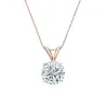 Auriya 14-karat Gold 2.50ctw Round Solitaire Lab Grown Diamond Necklace 4-Prong Basket (F-G VS) - 2.5 sold by Zulily