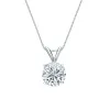 Auriya 14-karat Gold 2.50ctw Round Solitaire Lab Grown Diamond Necklace 4-Prong Basket (F-G VS) - 2.5 sold by Zulily