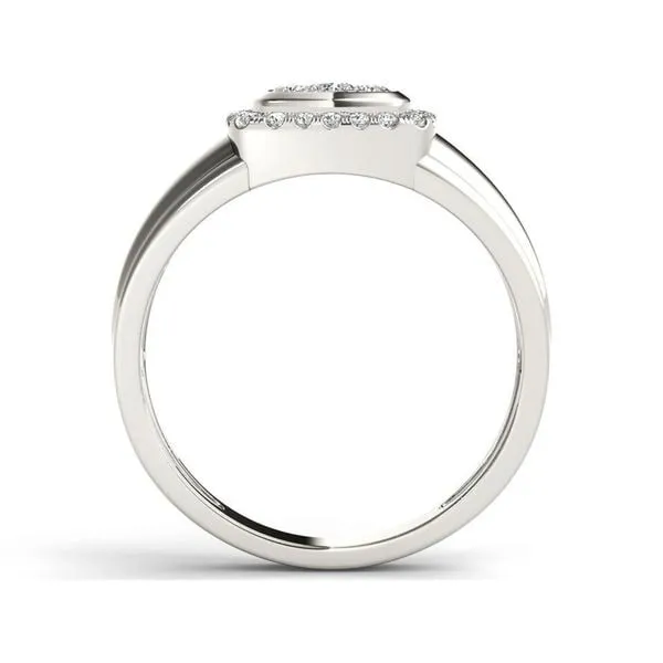 De Couer IGI Certified 10k White Gold 1/2ct TDW Diamond Men's Ring sold by Zulily product image thumbnail 4