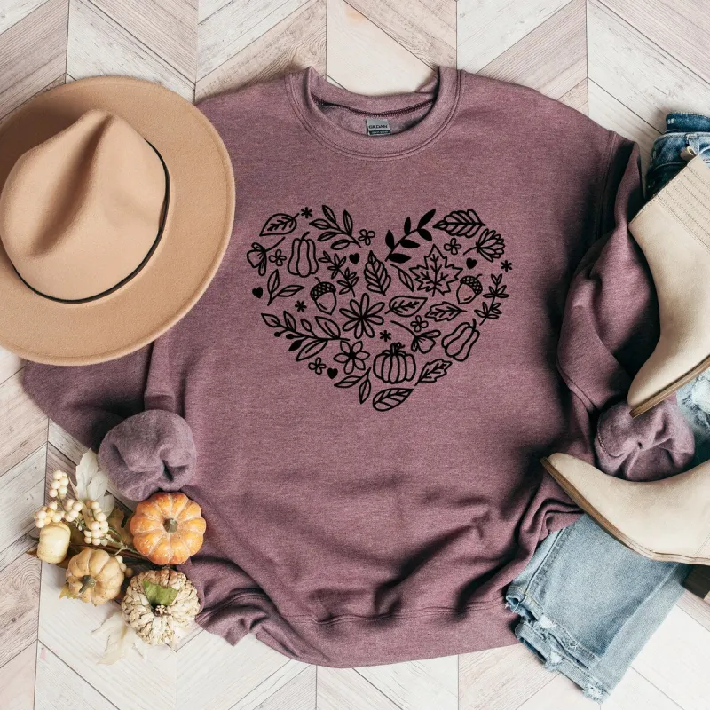 Fall Heart Graphic Sweatshirt sold by Zulily
