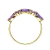 14K Gold Over 925 Silver Purple Amethyst Etenity Band Ring sold by Zulily