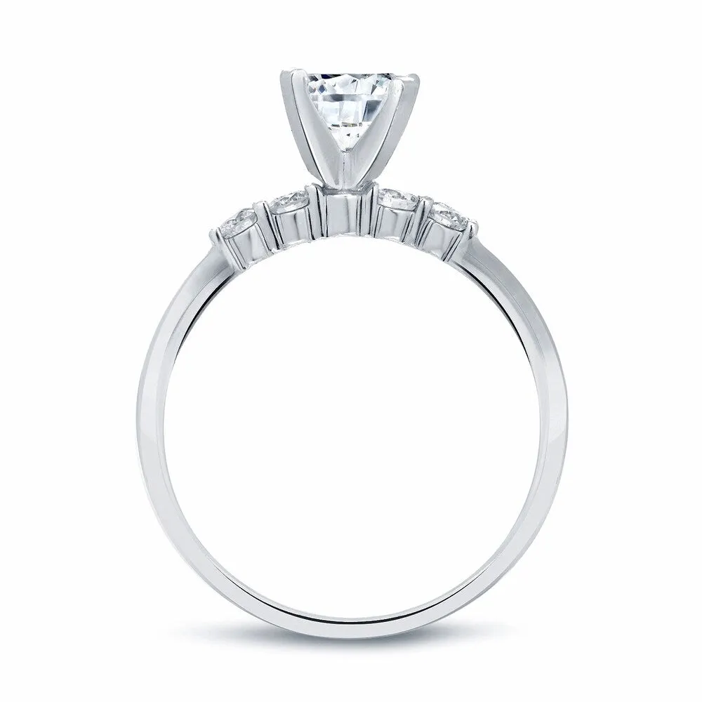 Auriya 14k Gold 1 carat TW Round 5-stone Diamond Engagement Ring Set sold by Zulily product image thumbnail 4