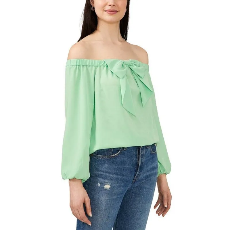 Riley & Rae Women's Maybelle Blouse Green Size Medium sold by Zulily