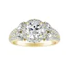 Auriya Round 1ct Moissanite and 3/4ctw Halo Diamond Engagement Ring 14K sold by Zulily