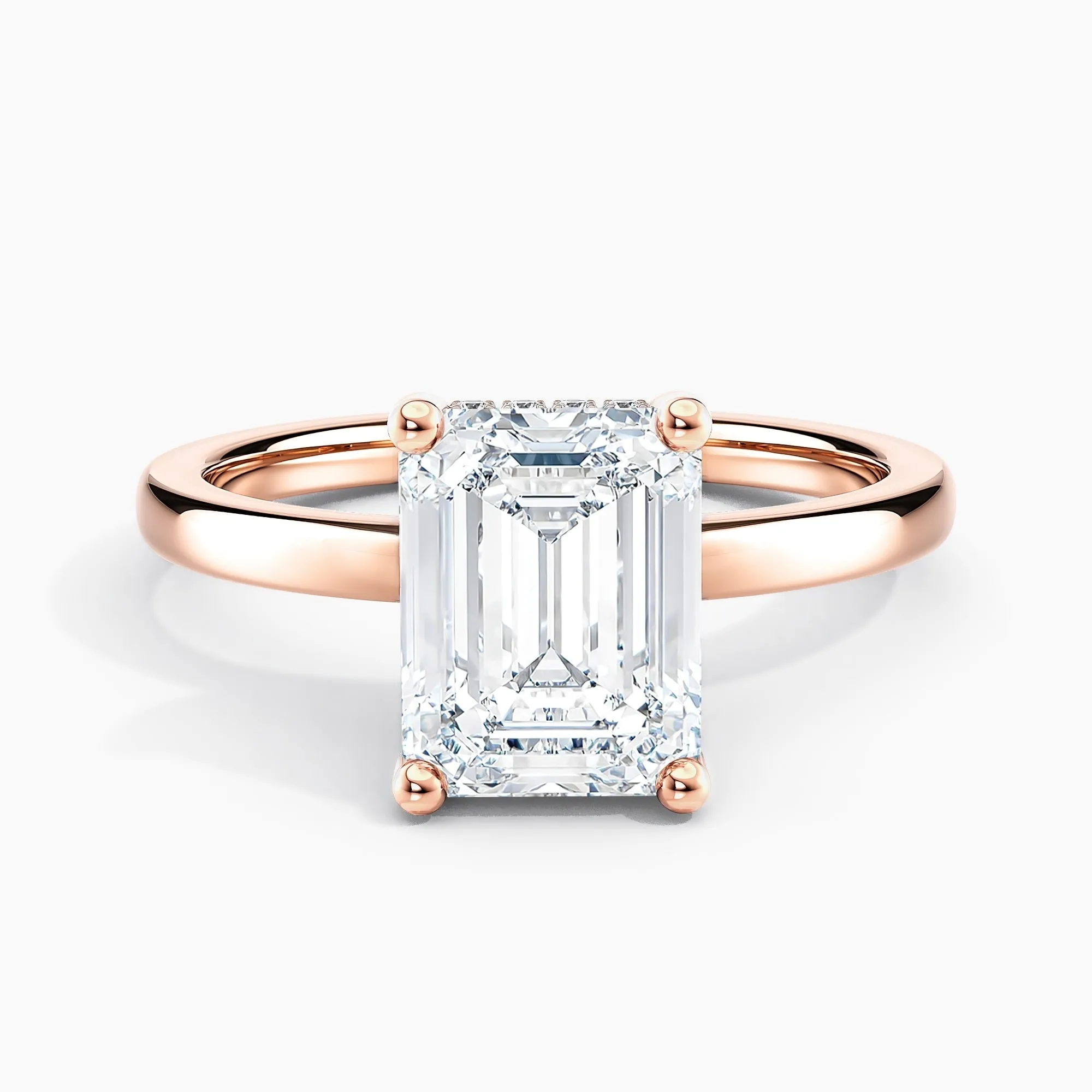 Auriya 14k Gold 0.75ctw Emerald Hidden-Halo Lab Grown Diamond Engagement Ring sold by Zulily product image thumbnail 3