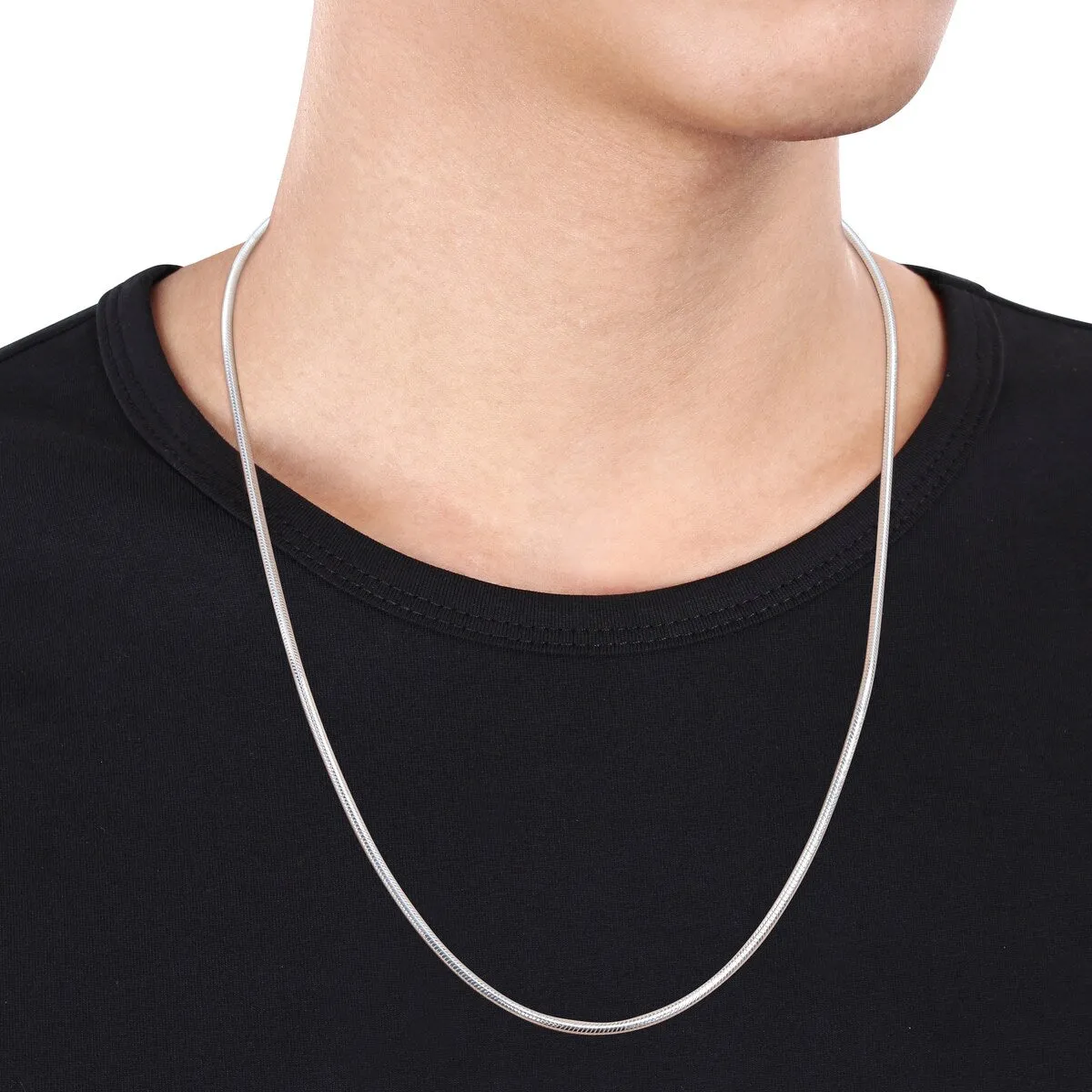 Miadora Sterling Silver Snake Chain Unisex Necklace sold by Zulily product image thumbnail 5