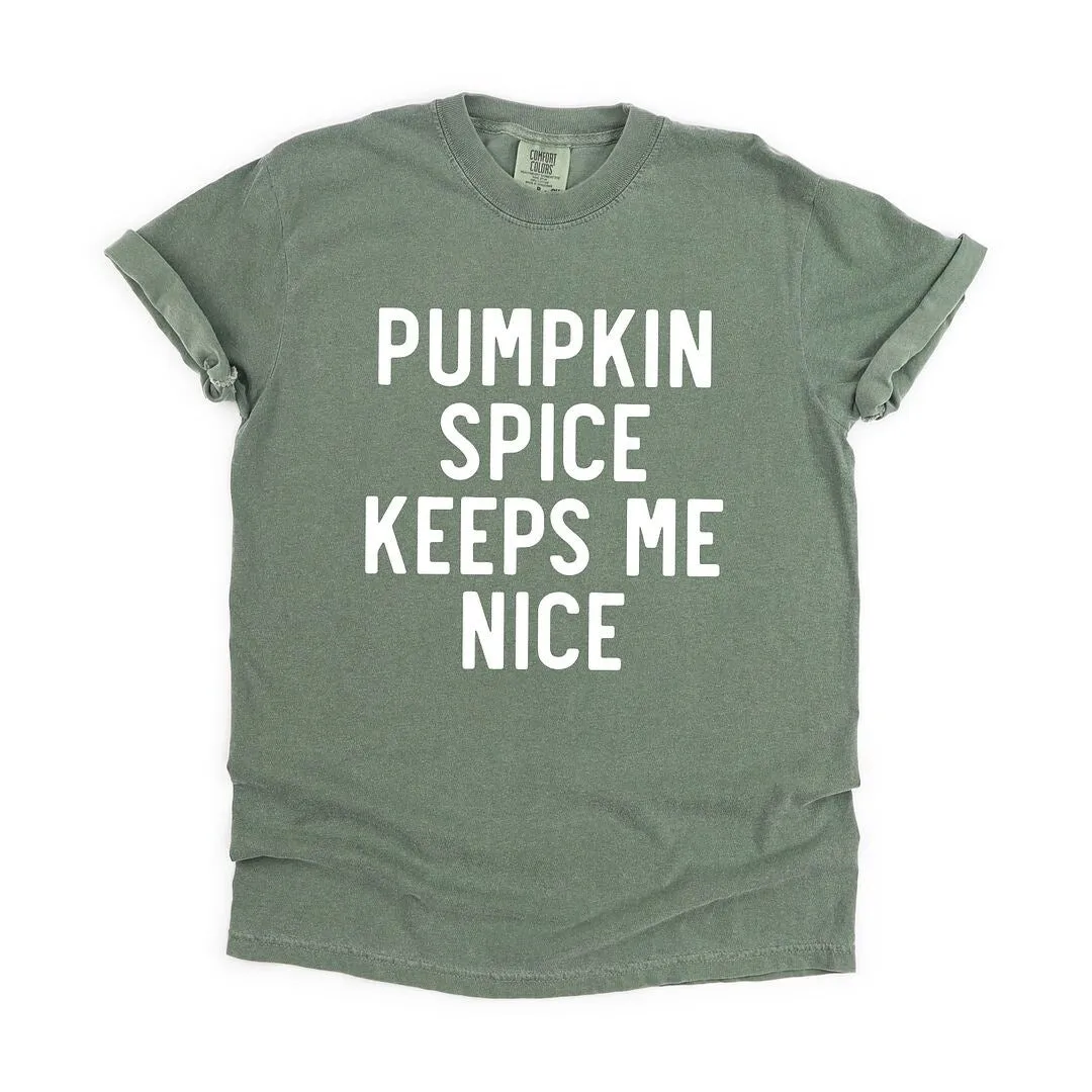 Pumpkin Spice Keeps Me Nice Garment Dyed Tee sold by Zulily product image thumbnail 2