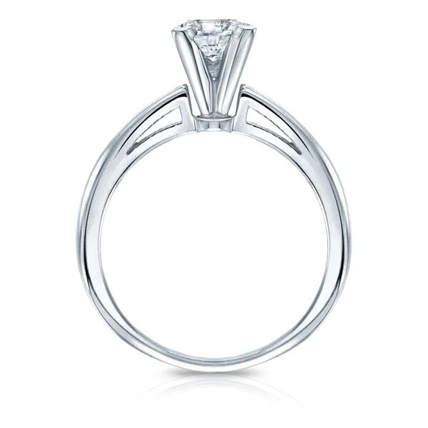 Auriya 1ctw Princess-Cut Solitaire Diamond Engagement Ring 18k Gold Certified sold by Zulily product image thumbnail 2