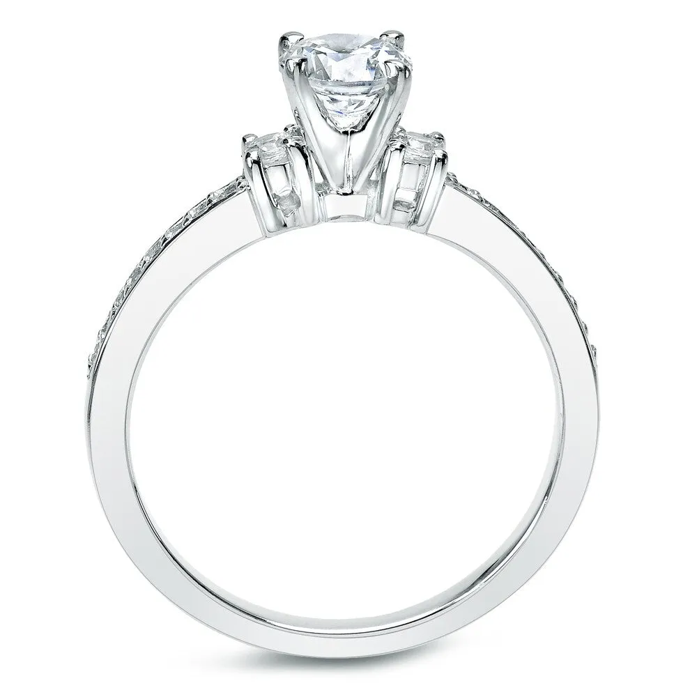 Auriya Platinum 1 carat TW Round 3-Stone Diamond Engagement Ring Set sold by Zulily product image thumbnail 3