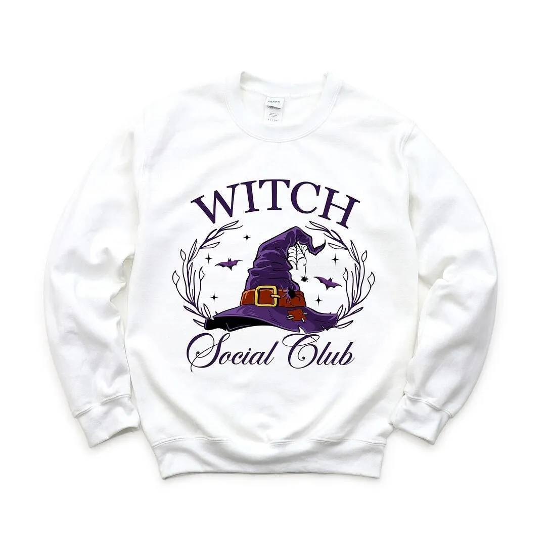Witch Social Club Purple Hat Graphic Sweatshirt sold by Zulily product image thumbnail 2
